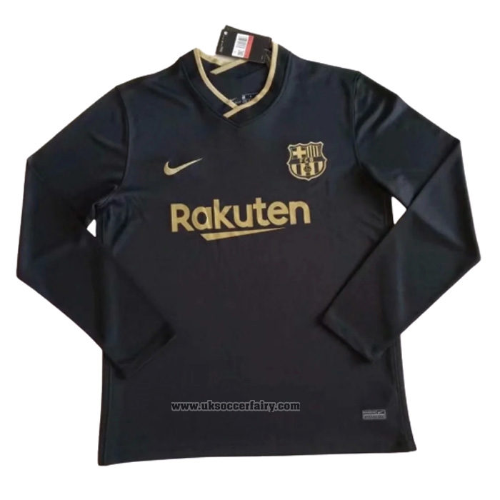 Buy Barcelona Away Shirt Long Sleeve 2020-2021 at Uksoccerfairy
